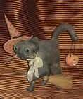 Bethany Lowe Artist Vergie Lightfoot Original Halloween witch cat JOL Folk Art