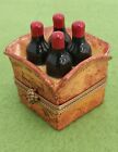 New ListingFour Bottles of Wine Open Limoges box Porcelain Trinket Box Vintage Pre-owned...