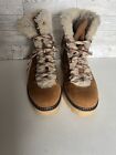 Time And Tru Women's Hiker Boot Faux Fur Winter Boots Size 8.5