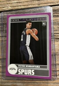 2023-24 Panini NBA Hoops Victor Wembanyama Spurs #298 RC Rookie Purple