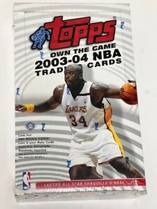 2003-04 Topps Basketball NBA Factory Sealed 36-Pack Hobby Box LEBRON JAMES RC