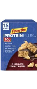 Powerbar Protein plus Bar, Chocolate Peanut Butter, 2.12 Ounce (15 Count) (Packa