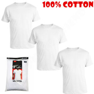 Men's  Crew-neck T-Shirt, White /Black 6 Pack 