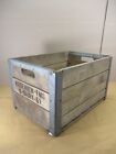 Vintage 1951 Ridgeview Farms Wooden Dairy Crate Steel Reinforced