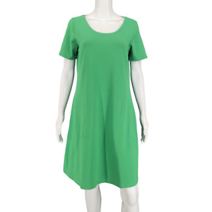 Isaac Mizrahi Live Swing Dress X-Small Sz Green Cooton Modal Elegant Evening Top