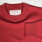 Vintage Filson Crewneck Guide Sweater Mens XL Red Virgin Wool USA Classic CC