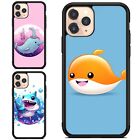 Frame Case sticker anime whale For iPhone 14 15 Plus Pro Max
