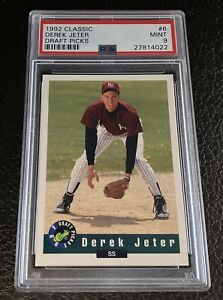 1992 Derek Jeter PSA 9 Classic Draft Picks 6 Hall Of Fame Mint Rookie Card HOF d