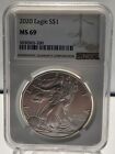 New Listing2020 American Eagle Silver Dollar NGC MS 69
