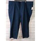 Old Navy blue stretch navy blue twill pants size 4X (30) plus size short inseam