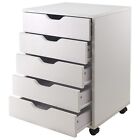 Winsome Halifax 5-Drawer Composite Wood Cabinet White (10519)