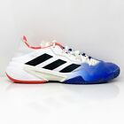 Adidas Mens Barricade HQ8917 White Basketball Shoes Sneakers Size 11.5