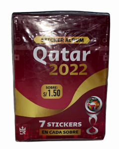 BOX FIFA World Cup QATAR 2022 3R - 50 Sealed Envelopes (Stickers) Liones Messi