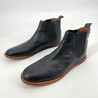 Frank Wright Mens 10/44 Burns genuine Leather Ankle Chelsea Boots Black designer