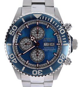 Mens 47mm Invicta Elite Diamond LE 125 Stainless Auto Cal 7750 Watch Ref: 23285!