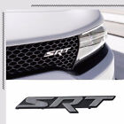 1 Grille SRT Clip on Black Chrome Front Emblem Badge Honeycomb Grill 3D ABS (For: Dodge)