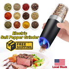 Automatic Adjustable Coarseness Gravity Electric Salt Pepper Grinder w/LED Light