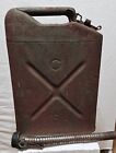 Vintage WWII USA Jerry Gas Can 5 Gal. W/Spout.