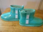 ugg boots classic clear mini green size 9 waterproof