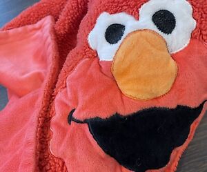 Vintage 90’s Rare Sesame St. Elmo Blanket Minky Soft Red Face