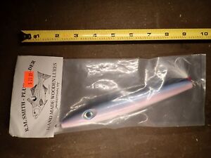 RM Smith Custom Wood Needlefish Plug Surf Fishing Lure Striped Bass Striper