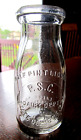 New Listing1930s PENNSYLVANIA Penn STATE COLLEGE 1/2pt UNIVERSITY Dairy PSC milk bottle PSU