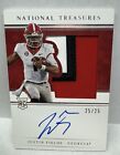 2021 National Treasures GEORGIA Justin Fields RPA Rookie Patch Auto RC #25/25