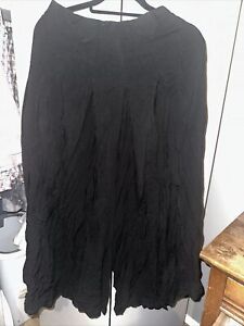 Split Riding Skirt Culotte Frontier Classics Victorian Old West style BLACK M
