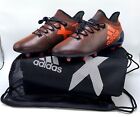 Adidas Soccer Cleats X17.1FG Men’s US 8.5 Black Solar Red Orange New w/Box & Bag