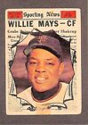 1961 Topps #579 Willie Mays Sporting News