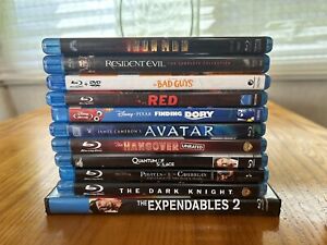 New Listing***Lot Of 11 Blu Ray Movies Avatar Resident Evil Red And More***