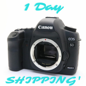 [Near Mint] Canon EOS 5D Mark II 21.1MP Digital Camera Black Low Shutter