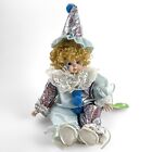 Vintage Noble Arts Blue Peridot Clown Doll NWT