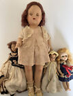 lot of 4 antique vintage dolls including victorian and Vogue Ginny