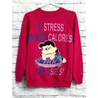 Vintage Peanuts Lucy Crewneck Sweatshirt Hanes Women’s Medium Graphic Pink