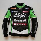 Kawasaki Ninja Black & Green Motorbike Racing Motorcycle Cowhide Leather Jacket