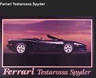 Ferrari Testarossa Spyder Rare.Out Of Print Car Poster! WOW!