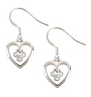 Disney Park Arribas Earrings Mickey Mouse Heart Made with Crystal from Swarovski