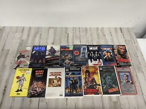 Vintage 80's 90's Lot Of VHS Sci-Fi Comedy Action Movies