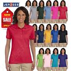 Jerzees Women Polo Shirt Short Sleeve SpotShield Solid M-437W