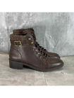 STYLE & COMPANY Womens Brown Lace Gaiel Round Toe Block Heel Hiking Boots 9 M