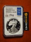 2021 S PROOF SILVER EAGLE NGC PF70 ULTRA CAMEO EDMUND MOY HAND SIGNED LABEL T2