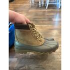 Mens Sperry Lace Up Casual Dress Duck Boots Rain Boots Mens Size 8.5 Brown