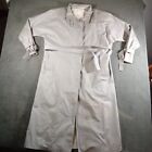 London Fog Jacket Womens 14 Gray Trench Coat Long MainCoats Vintage Made In USA