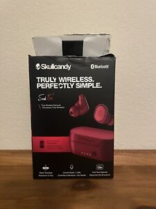 Skullcandy Sesh Evo Wireless in Ear Earbuds Earphones - Red Burgundy
