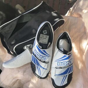 Bont A-3 Road Cycling Shoes Carbon Size US 3.5  - EU 36 MM 223 New Wht/blue