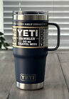 Yeti Rambler 20 Oz Travel Mug w/ Handle & Strong Hold Lid Navy, Vacuum Insulated