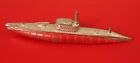 ANTIQUE WWII ERA TOOTSIETOY TOY SUBMARINE THIS ONE A LITTLE BENT AND CRACKED !!