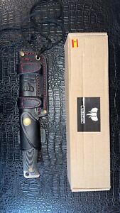 Cudeman MT5 Survival Knife Black, N695 Bohler Steel, Black Micarta Handle