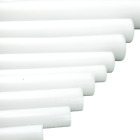 BuyPlastic White, Virgin Natural UHMW Plastic Rod 3 1/4